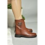 Fox Shoes R312222109 Taba Alçak Tabanlı Kadın Bot