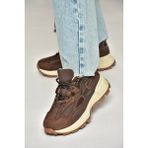 Fox Shoes R312510504 Kahverengi Kumaş Kadın Spor Ayakkabı Sneakers