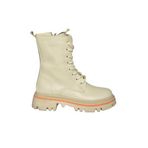 fox SHOES R524802209 Bej Bağcıklı Kadın Postal Bot, Bej-Suni Deri, 40