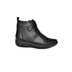 fox SHOES R555001103 Siyah Hakiki Deri Comfort Ortopedik Taban Kadın Bot, Siyah-Hakiki Deri, 40
