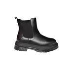 fox SHOES R555235103 Siyah Hakiki Deri Kadın Bot, Siyah-Hakiki Deri, 37