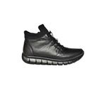 fox SHOES R555301003 Siyah Hakiki Deri Comfort Ortopedik Taban Kadın Bot, Siyah-Hakiki Deri, 36