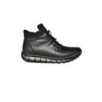 fox SHOES R555301003 Siyah Hakiki Deri Comfort Ortopedik Taban Kadın Bot, Siyah-Hakiki Deri, 38