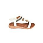 Fox Shoes S258015209 Beyaz Alçak Tabanlı Kadın Sandalet