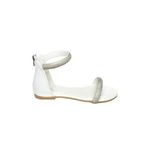 Fox Shoes S2720090 09 Taşlı Beyaz Kadın Sandalet