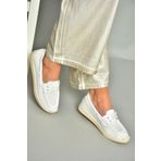 Fox Shoes S3746103 04 Beyaz Kumaş Kadın Günlük Ayakkabı