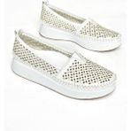 Fox Shoes S5400115 03 Beyaz Hakiki Deri Kadın Ayakkabı