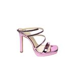 Fox Shoes S569615034 Pembe Ayna Yüksek Kadın Topuklu Ayakkabı