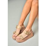 Fox Shoes S590550409 Ten Dolgu Tabanlı Kadın Sandalet