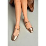 Fox Shoes S726252508 Bronz Rugan Kadın Babet