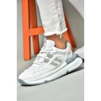 Fox Shoes S973017604 Beyaz/Gri Kumaş Spor Ayakkabı Sneakers - Beyaz - Gri