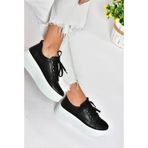 Fox Shoes Siyah-Beyaz Kadın Sneaker 10397