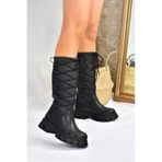 Fox Shoes Siyah Kalın Tabanlı Günlük Kadın Çizme L583180104
