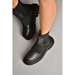 Fox Shoes T312101909 Siyah Kalın Tabanlı Kadın Bot