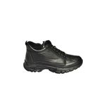 fox SHOES T555130203 Siyah Hakiki Deri Comfort Ortopedik Taban Kadın Bot, Siyah-Hakiki Deri, 36