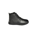 fox SHOES T555366203 Siyah Hakiki Deri Comfort Ortopedik Taban Kadın Bot, Siyah-Hakiki Deri, 38