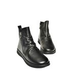 fox SHOES T555366303 Siyah Hakiki Deri Comfort Ortopedik Taban Kadın Bot, Siyah-Hakiki Deri, 39