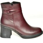 Fox Shoes T654035203 Bordo Kalın Topuklu Kadın Bot