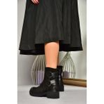 Fox Shoes T654047101 Siyah Nubuk Kadın Bot
