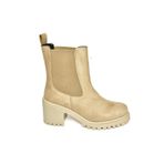 fox SHOES T726981602 Bej Süet Lastikli Kalın Topuklu Kadın Bot, Bej-Süet, 38