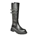 Fox Shoes T820857509 Siyah Düz Tabanlı Kadın Çizme