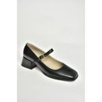 Fox Shoes T908014103 Siyah Alçak Topuklu Kadın Ayakkabı