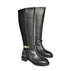 Fox Shoes T973000909 Siyah Alçak Tabanlı Kadın Çizme