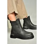 Fox Shoes T996334009 Siyah Kalın Tabanlı Kadın Bot