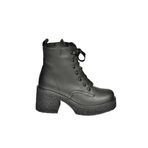 fox SHOES T996533009 Siyah Kalın Topuklu Kadın Bot, Siyah-Suni Deri, 36