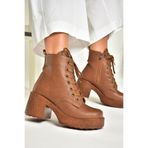 fox SHOES T996533009 Taba Kalın Topuklu Kadın Bot, Taba-Suni Deri, 37