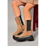 fox SHOES Taba Süet Kadın Bot J267063102, Taba, 37