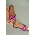 Fox Shoes U291290002 Fuşya Süet Kadın Terlik