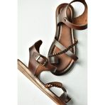 Fox Shoes U390905303 Kahverengi Hakiki Deri Kadın Sandalet
