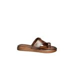 fox SHOES U390970203 Kahverengi Hakiki Deri Kadın Terlik, Kahverengi-Hakiki Deri, 40