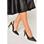 Fox Shoes U404589409 Siyah İnce Topuklu Kadın Ayakkabı