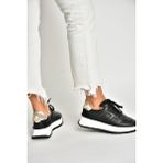 Fox Shoes U555605603 Siyah Kalın Tabanlı Spor Ayakkabı Sneakers