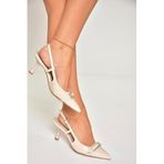 fox SHOES U676051408 Ten Rugan Alçak Topuklu Kadın Ayakkabı, Ten-Rugan, 36