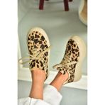 Fox Shoes U811502302 Leopar Süet Spor Ayakkabı Sneakers