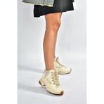 fox SHOES V312415009 Bej Bilekli Spor Ayakkabı Sneakers, Bej-Suni Deri, 37
