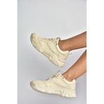 Fox Shoes V312611809 Bej Kalın Tabanlı Spor Ayakkabı Sneakers