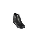 fox SHOES V324501903 Siyah Hakiki Deri Cırtlı Kadın Bot, Siyah-Hakiki Deri, 35