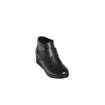 fox SHOES V324501903 Siyah Hakiki Deri Cırtlı Kadın Bot, Siyah-Hakiki Deri, 41