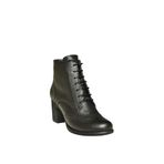 fox SHOES V468300903 Siyah Hakiki Deri Kalın Topuklu Kadın Bot, Siyah-Hakiki Deri, 41