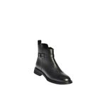 fox SHOES V555255503 Siyah Hakiki Deri Kadın Bot, Siyah-Hakiki Deri, 40