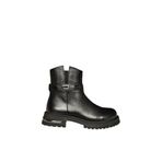 fox SHOES V555575603 Siyah Hakiki Deri Comfort Ortopedik Taban Kadın Bot, Siyah-Hakiki Deri, 37