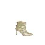 fox SHOES V572127214 Altın Sim Taşlı İnce Topuklu Abiye Bot, Altın-Sim, 38