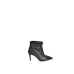 fox SHOES V572127214 Siyah Sim Taşlı İnce Topuklu Abiye Bot, Siyah-Sim, 37