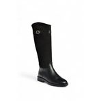 fox SHOES V654002803 Siyah Hakiki Deri Düz Tabanlı Binici Çizmesi, Siyah-Hakiki Deri, 37