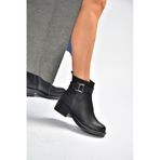 Fox Shoes V674121109 Siyah Alçak Topuklu Kadın Bot