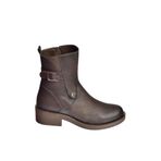 fox SHOES V674121309 Kahverengi Alçak Topuklu İçi Tüylü Kadın Bot, Kahverengi-Suni Deri, 37